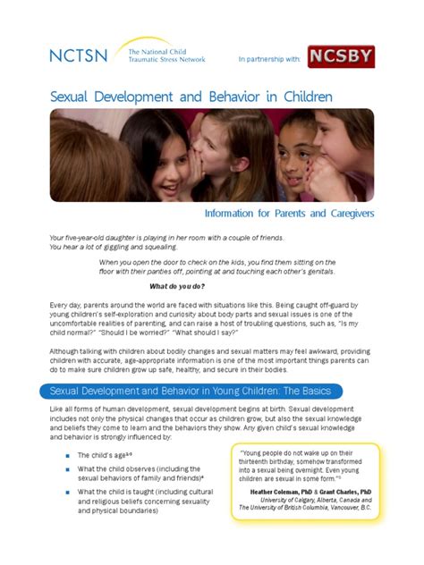 little xxx|Sexual development and behaviour in children .